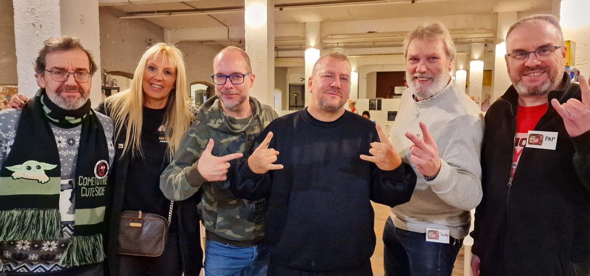 L'équipe Action Toys (avec en VIP le DJ Daddy K) Décembre 2023